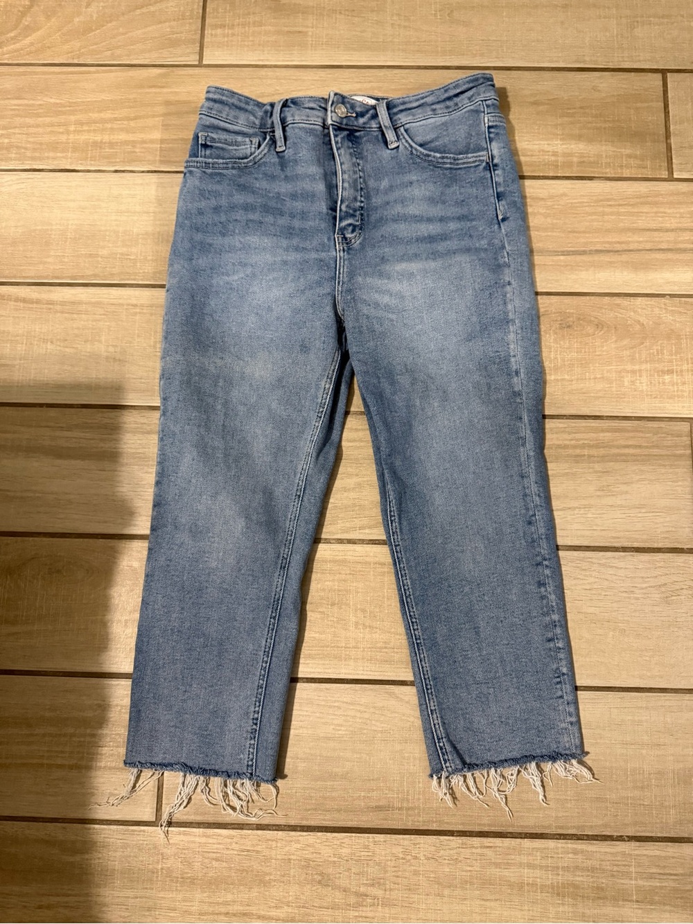 Moco Boutique Classic High-Rise Light Blue Women's Jeans cropped size 13/31
